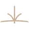 Ekena Millwork Davenport Smooth Timber Gable Bracket, Douglas Fir, 84"W x 49"H x 1 1/2"D x 3 1/2"F, 14/12 Pitch GBW084X49X0204DAV00SDF - alternate 1